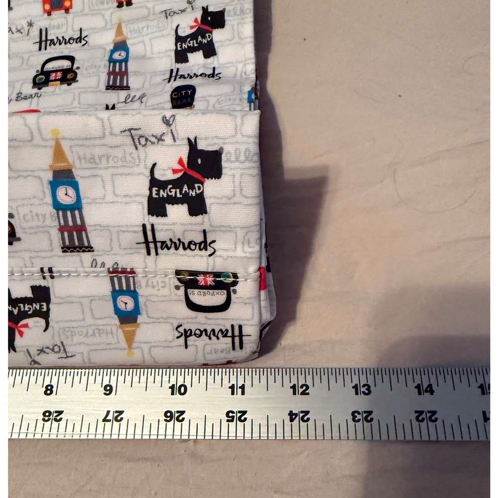 Like New Harrods City Bear London Landmarks Shopper Bag Small Tote - Picture 6 of 6